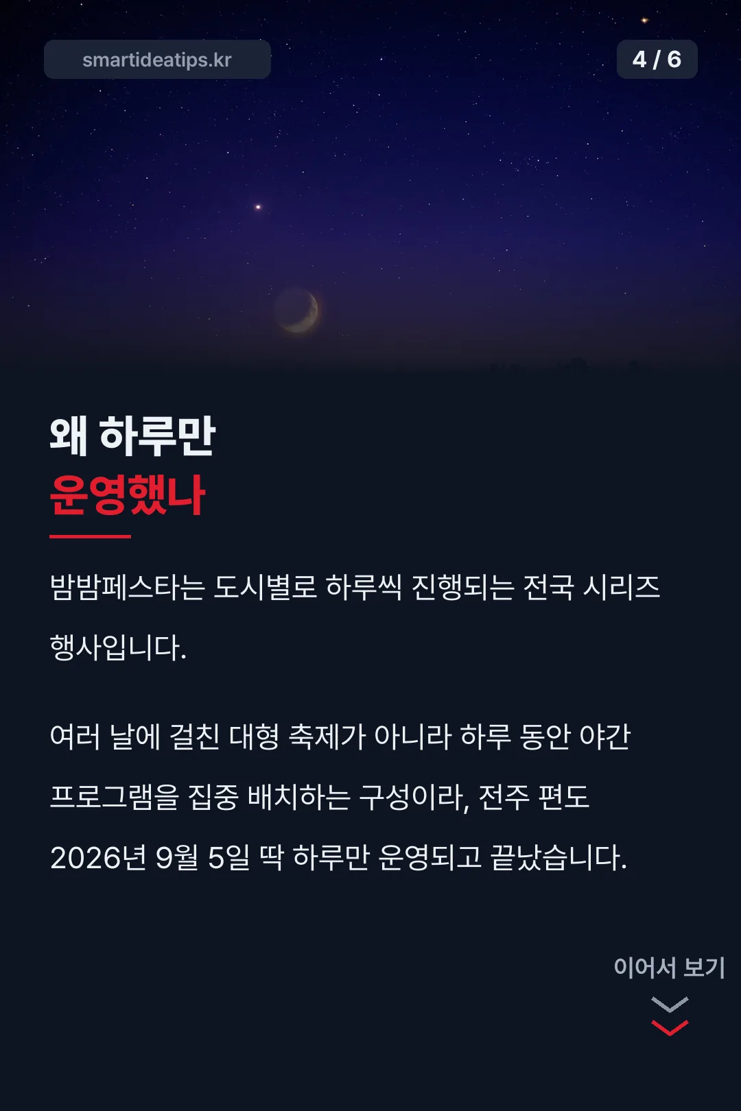 하루만 운영한 이유