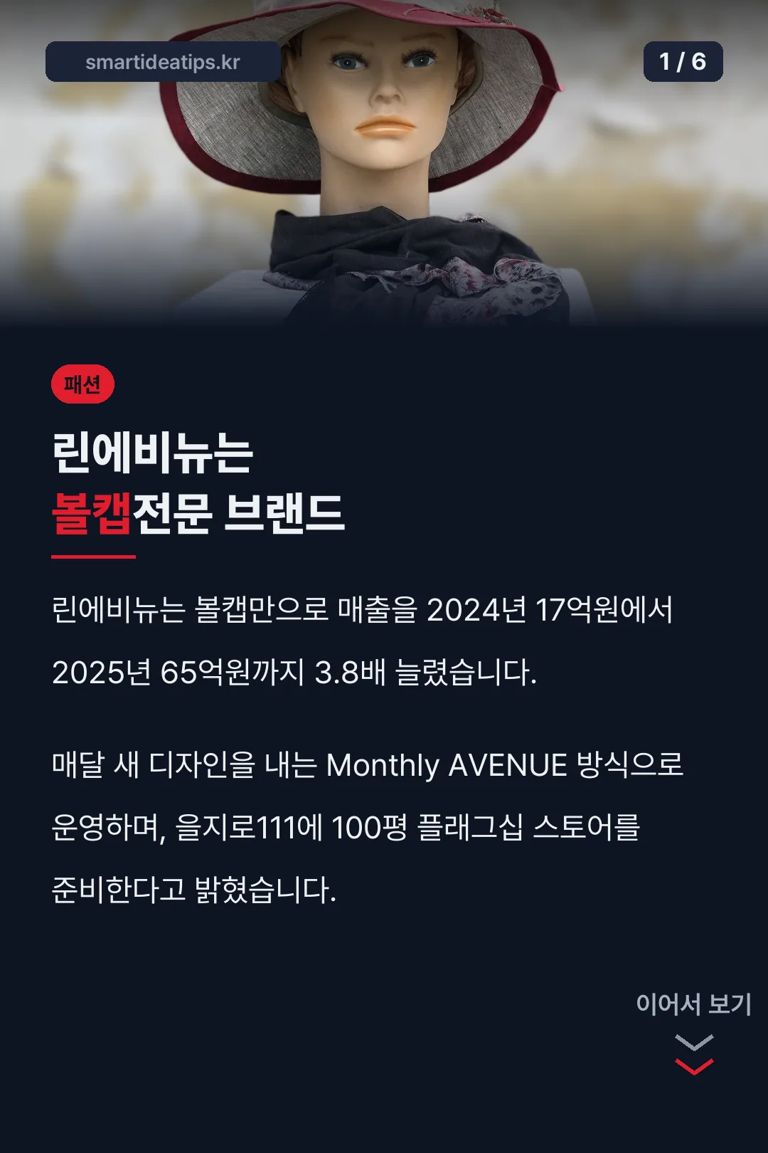 린에비뉴는 볼캡전문 브랜드