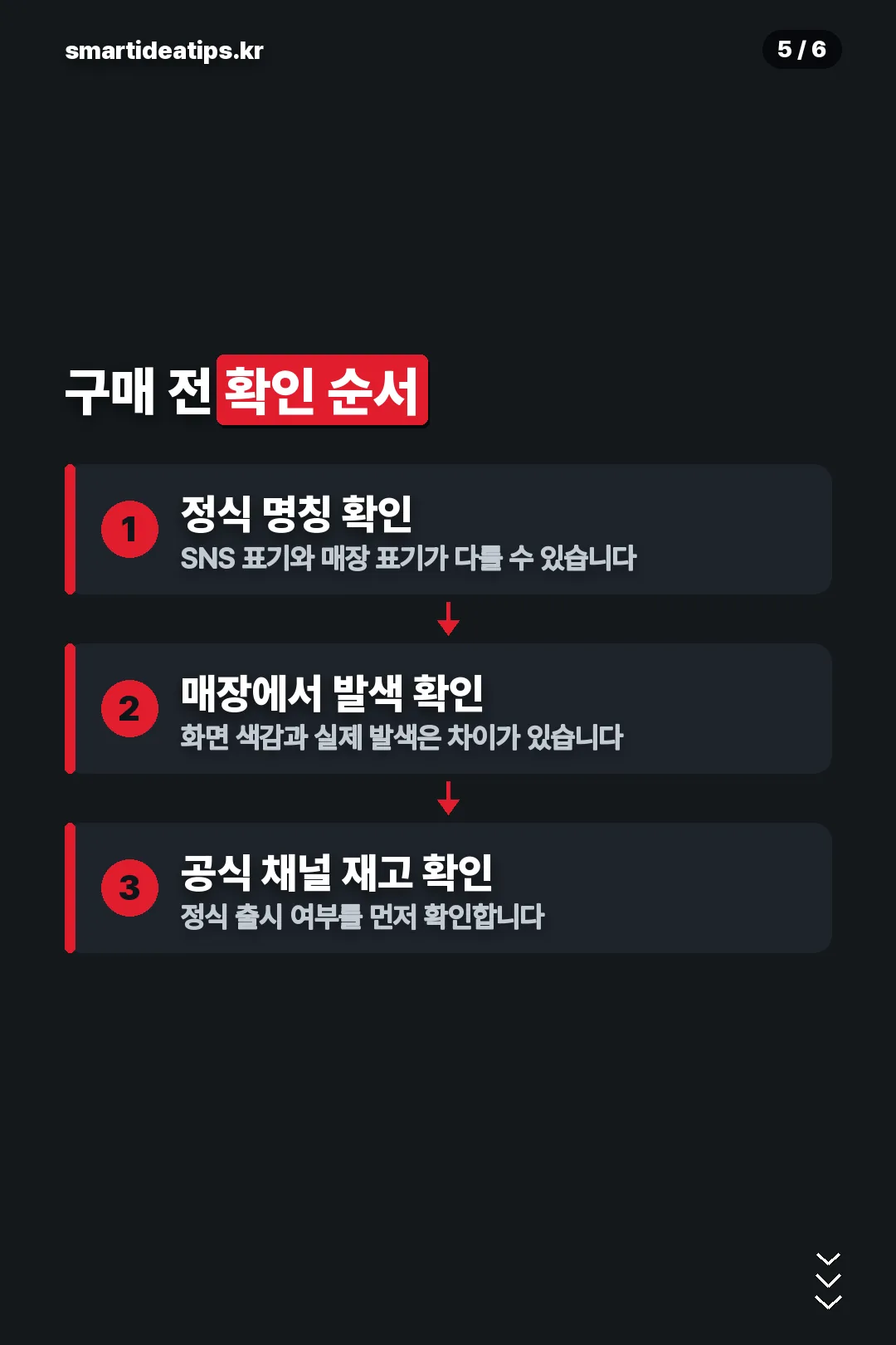 구매 전 확인 순서