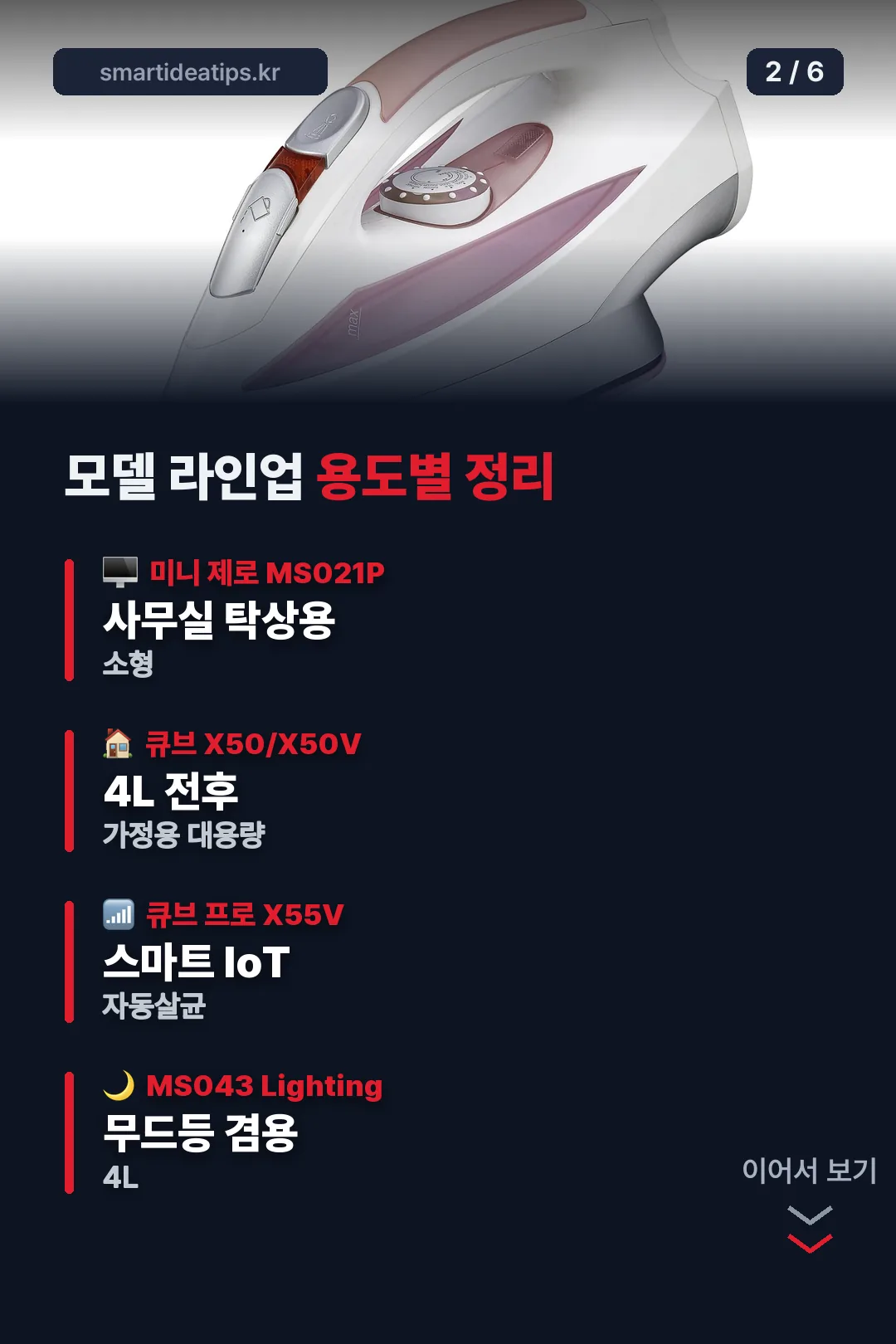케어팟 모델 라인업